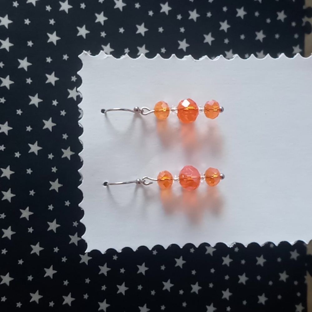 Orange earrings